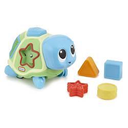 Интерактивная развивающая игрушка Ползающая черепаха-сортер, со звуковыми эффектами (Little Tikes, 638497) - миниатюра